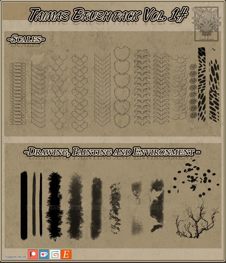 -Taimas Brush set Vol.1-